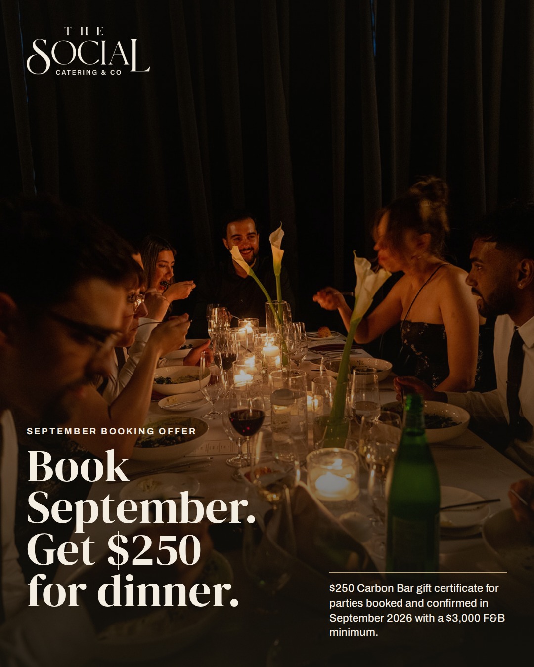 $250 for dinner Meta ad creative