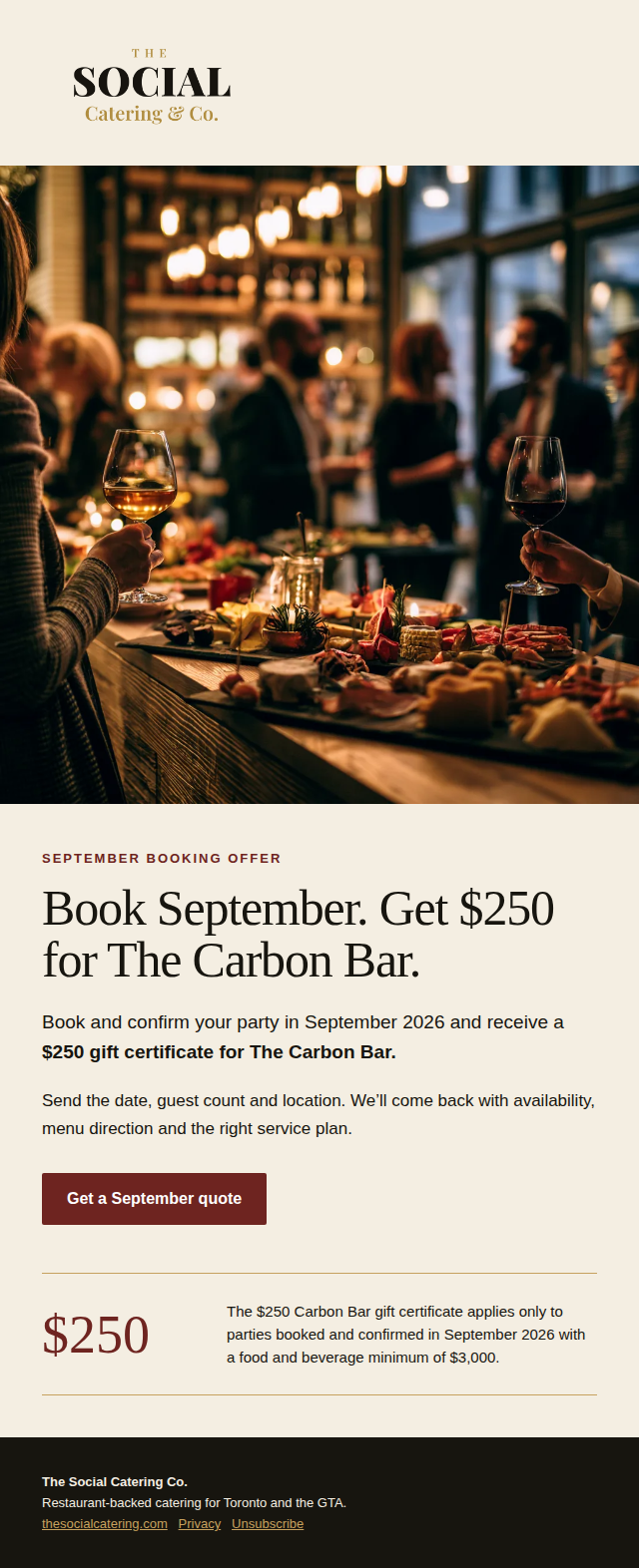 Desktop preview of the September newsletter