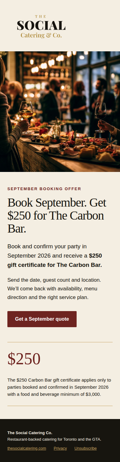 Mobile preview of the September newsletter