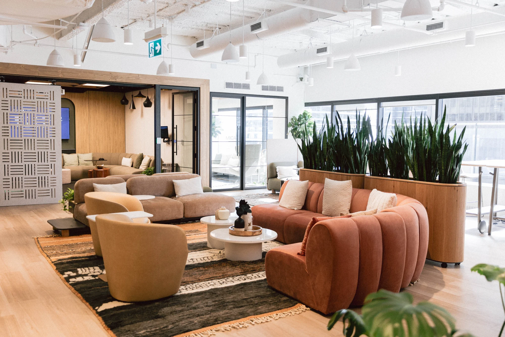 The Roserock Place tenant lounge overlooking King Street West